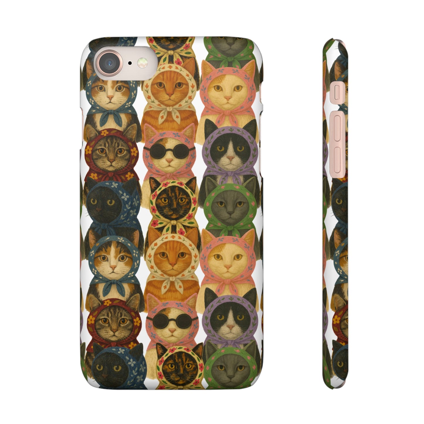 Babushka Cat Snap Phone Cases