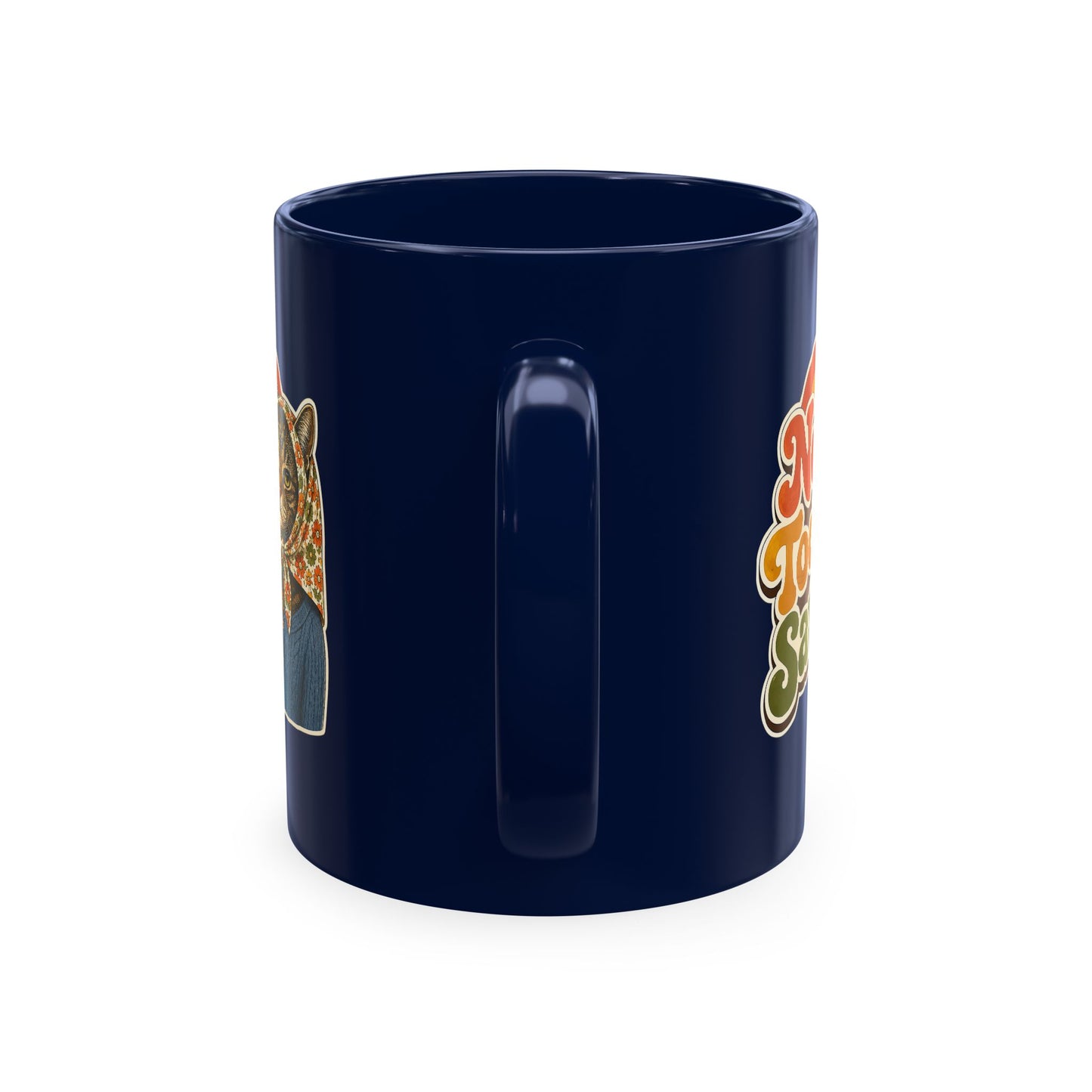Babushka Cat-Not Today Satan-Traditional Ceramic Mug