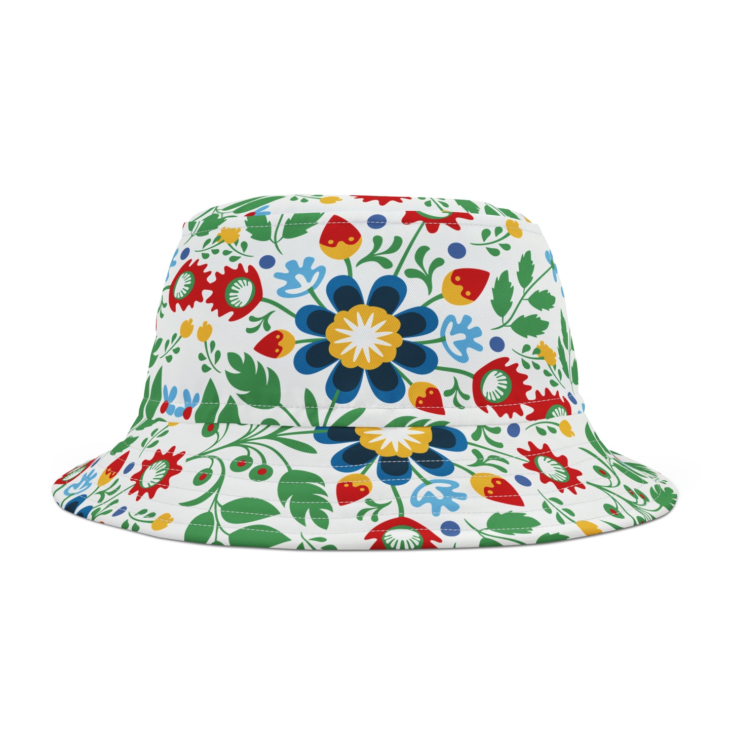 Polish Wycinanki Folk Art Floral Bucket Hat (AOP)