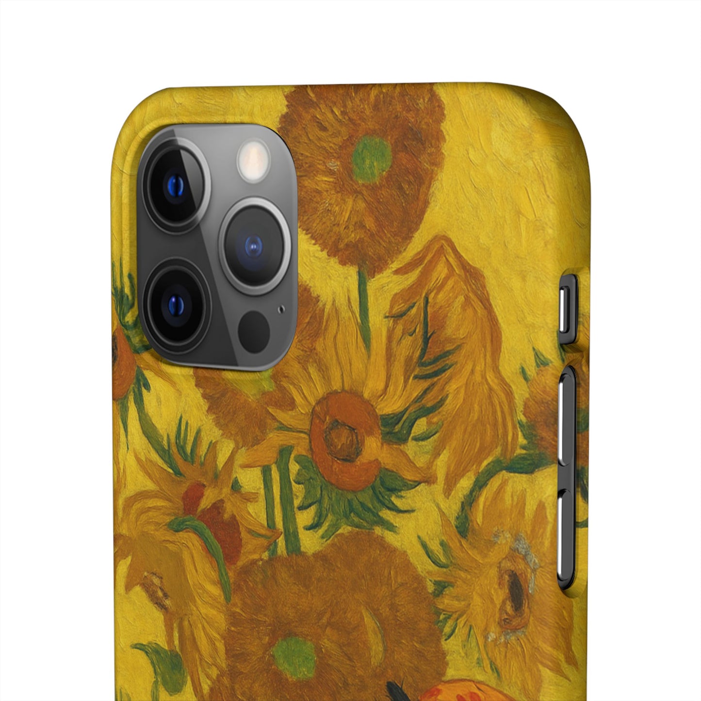 Babushka Cat Van Gogh Sunflowers Snap Phone Case