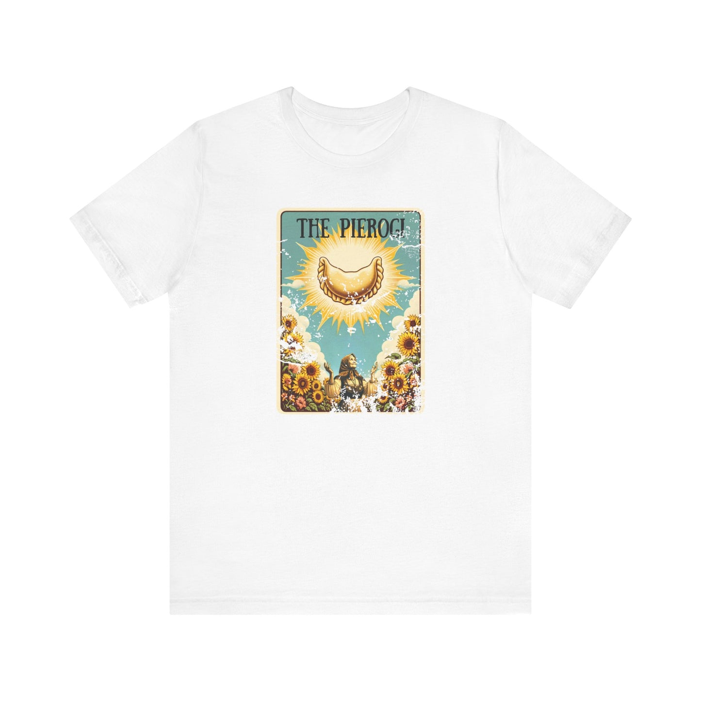 Polish Shirt, Pierogi Shirt, Pierogi Tarot Card Design Unisex Jersey Short Sleeve Tee for Polish Pride