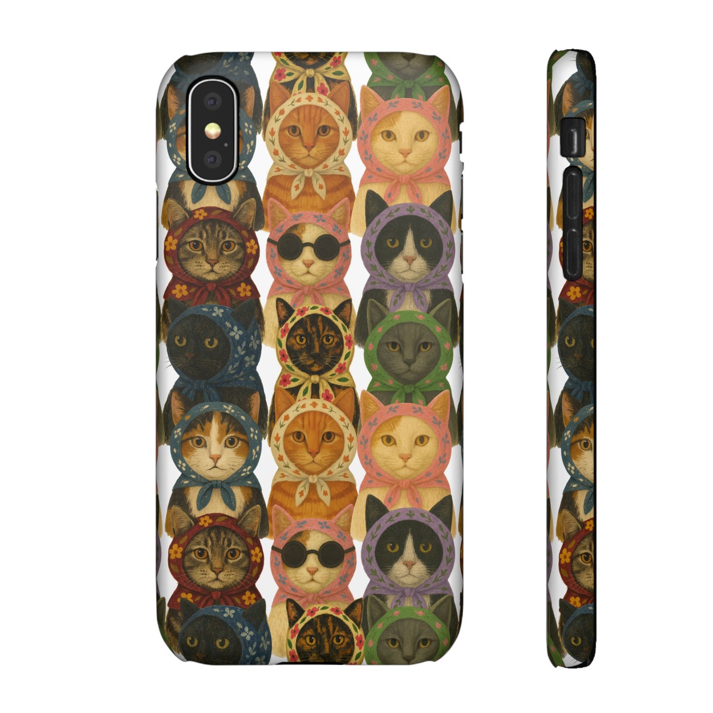 Babushka Cat Snap Phone Cases
