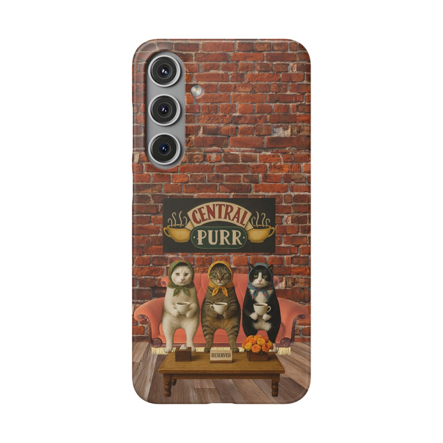 Babushka Cat Coffee Shop Snap Phone Case