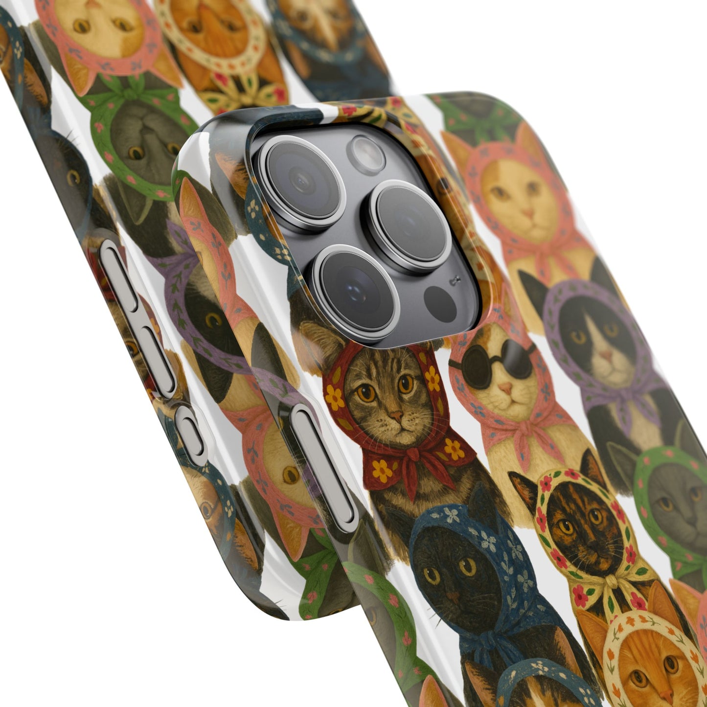 Babushka Cat Snap Phone Cases