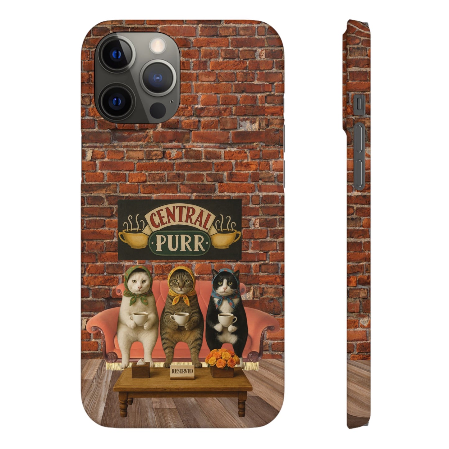 Babushka Cat Coffee Shop Snap Phone Case