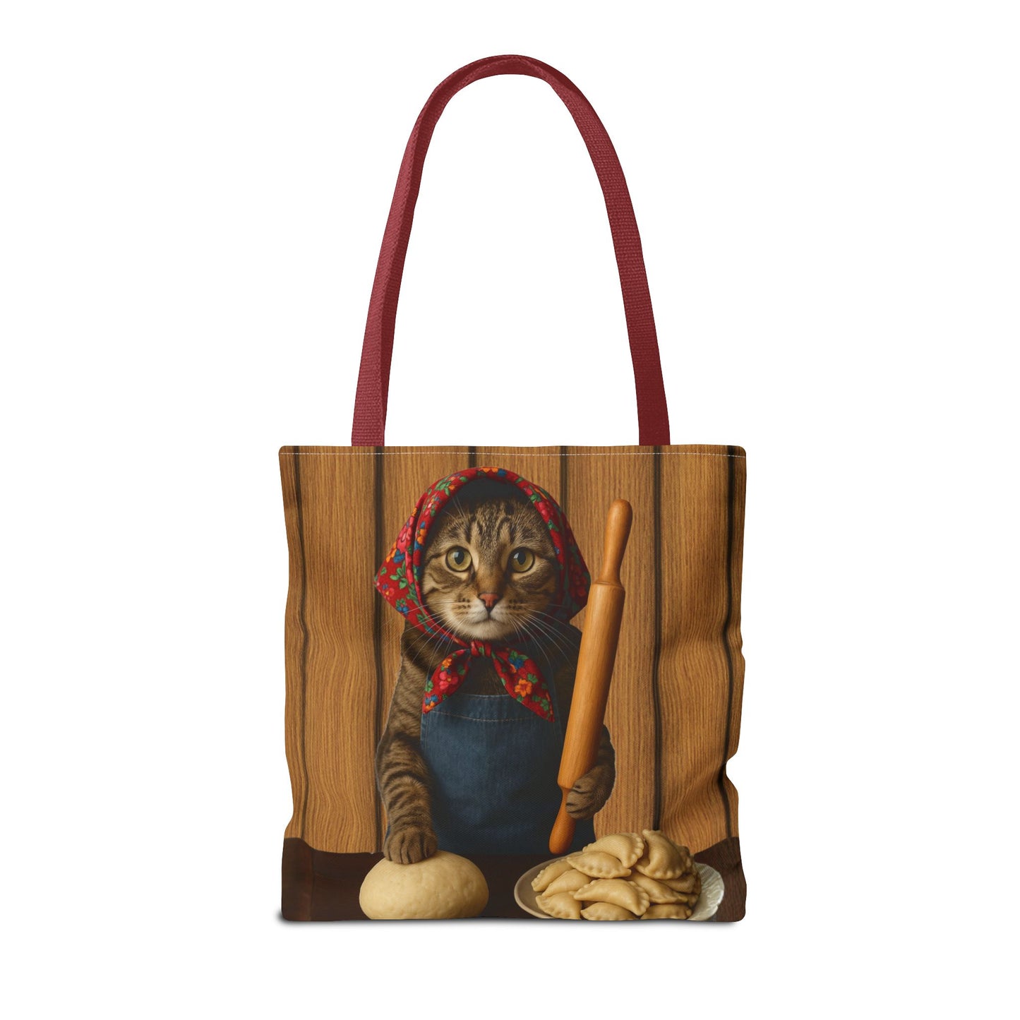 Babushka Cat Pierogi Tote Bag (AOP)