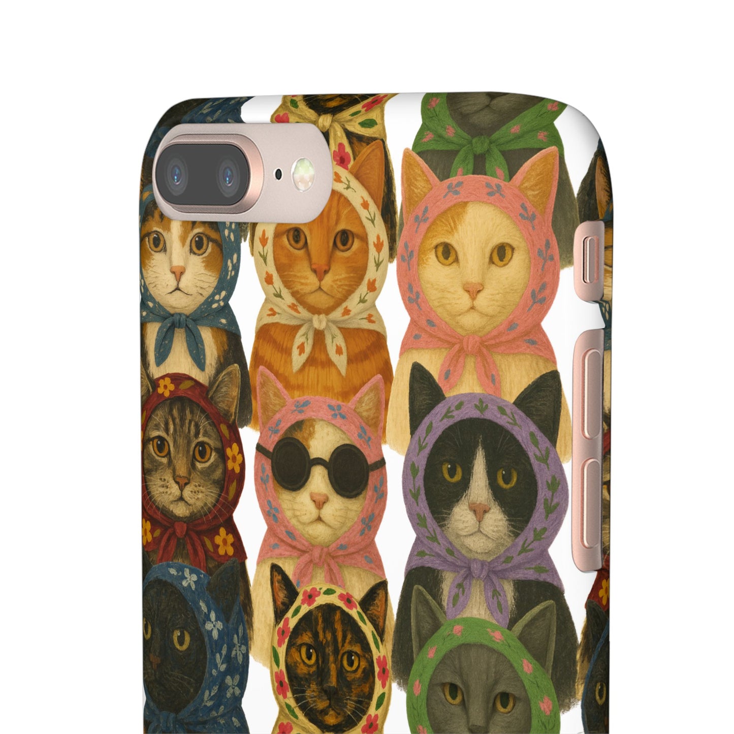 Babushka Cat Snap Phone Cases