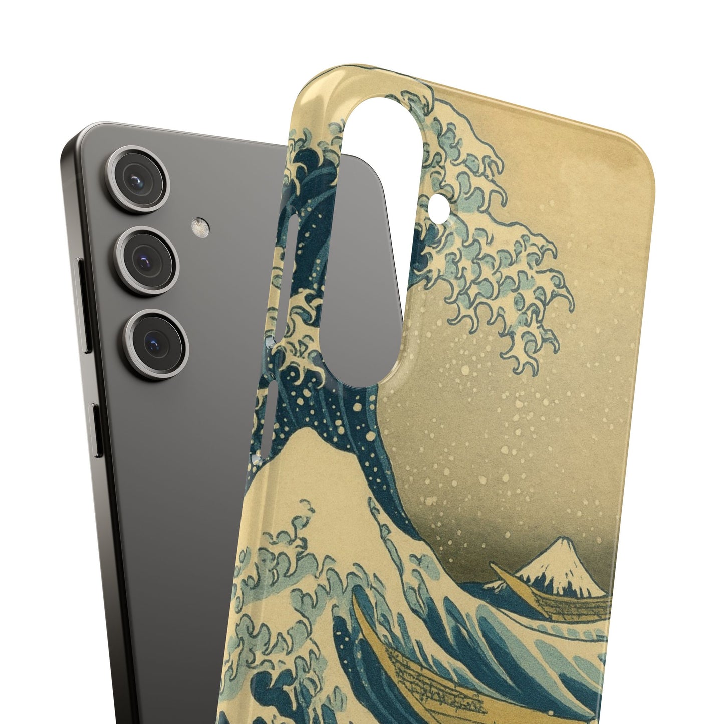 Babushka Cat x  The Great Wave Off Kanagawa Snap Phone Case