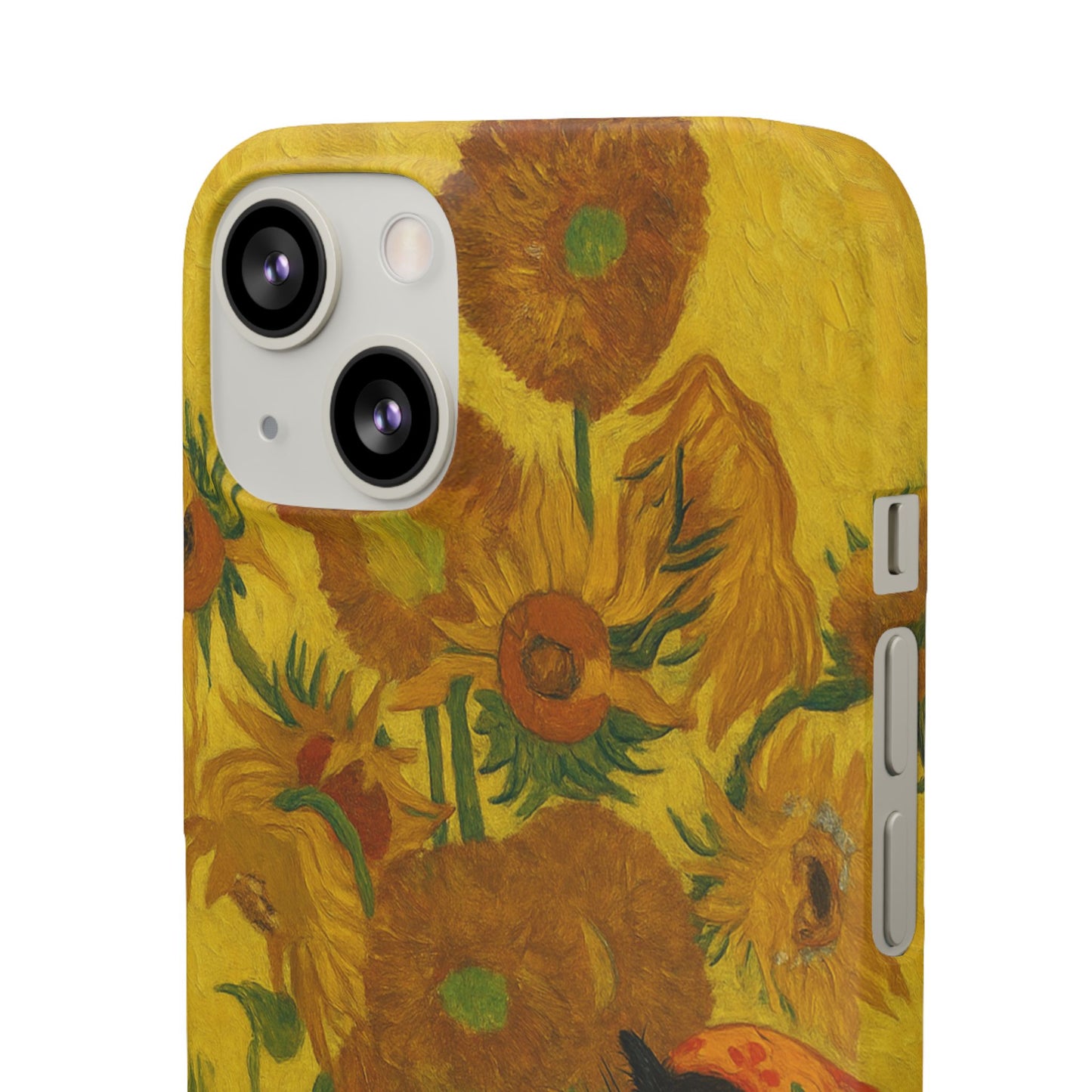 Babushka Cat Van Gogh Sunflowers Snap Phone Case