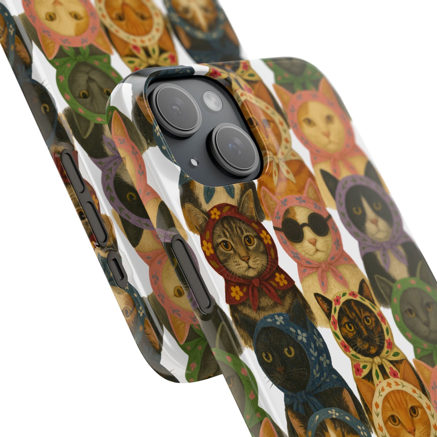 Babushka Cat Snap Phone Cases