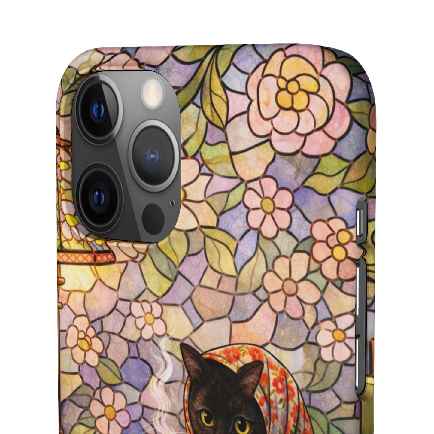 Babushka Cat Reads Artistic Literary Snap Phone Cases
