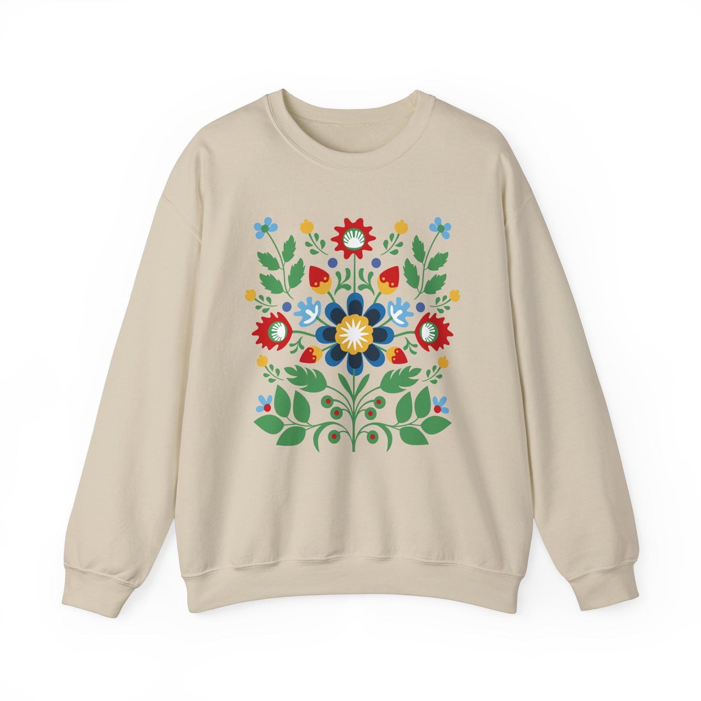 Polish Folk Art, Wycinanki Unisex Heavy Blend™ Crewneck Sweatshirt