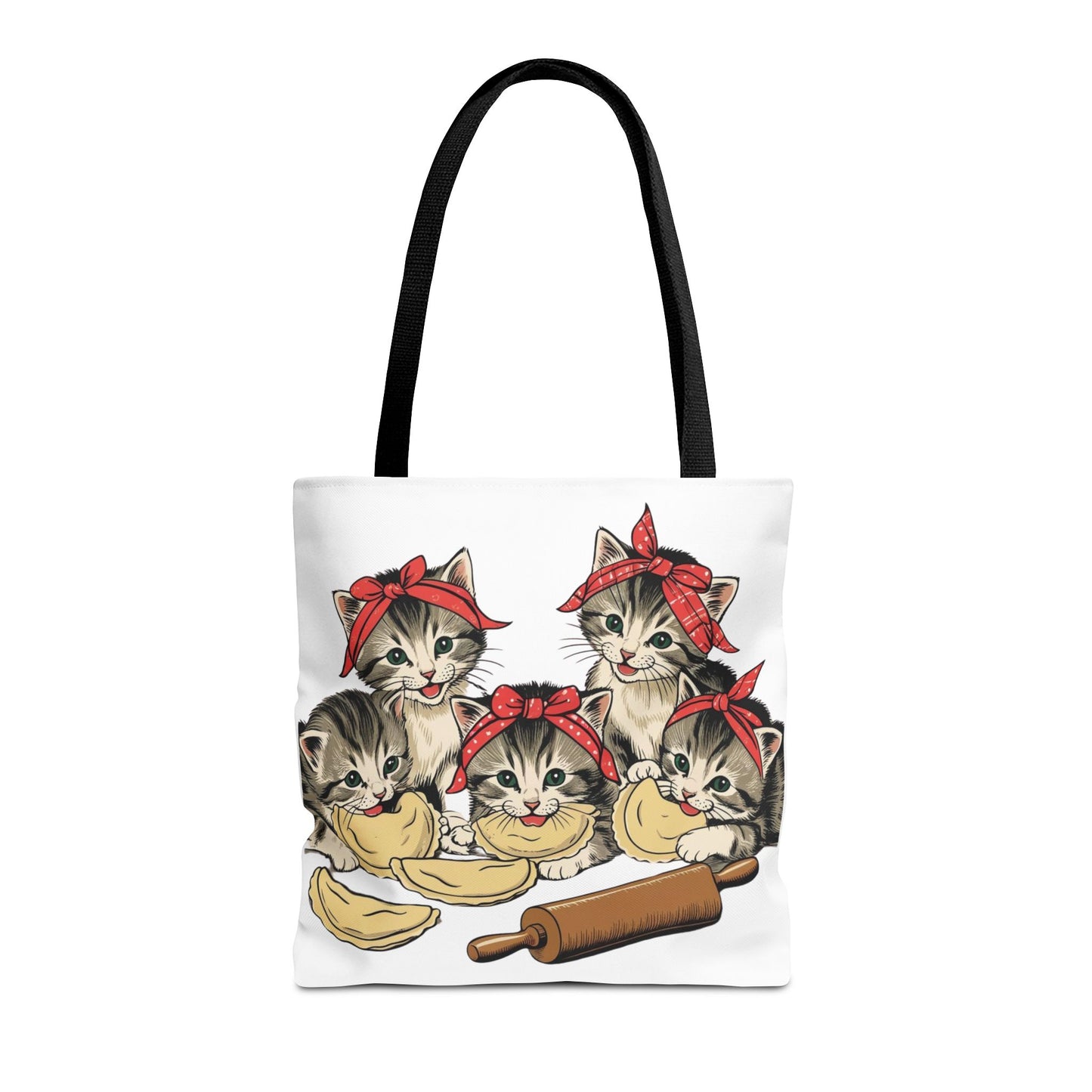 Vintage Pierogi Kittens/Pierogi Cat Tote Bag Design