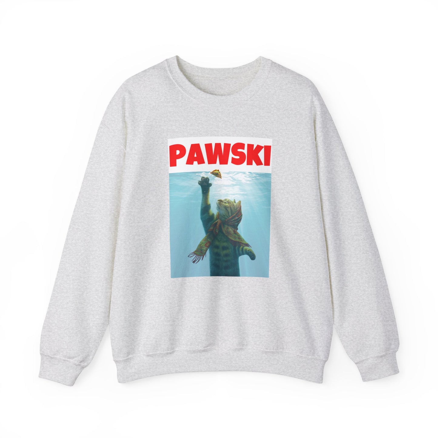 Pierogi Shirt, Pierogi Cat, Pawski Unisex Heavy Blend™ Crewneck Sweatshirt for Polish Pride