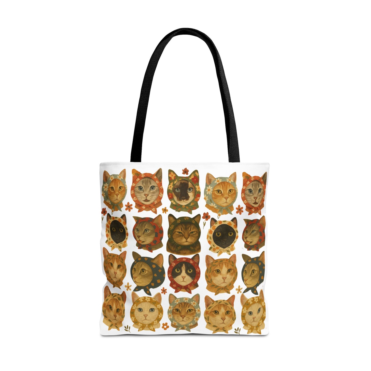 Babushka Cat Lovers Tote Bag
