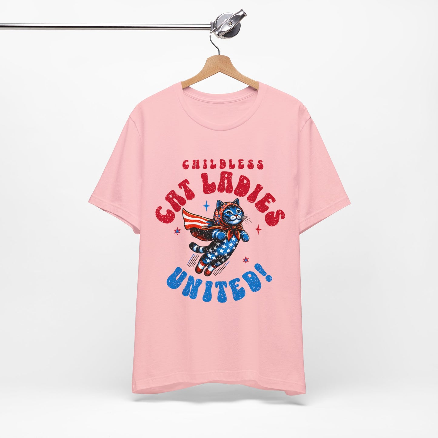 Childless Cat Ladies United,  Unisex Jersey Short Sleeve Tee for Cat Loving Ladies