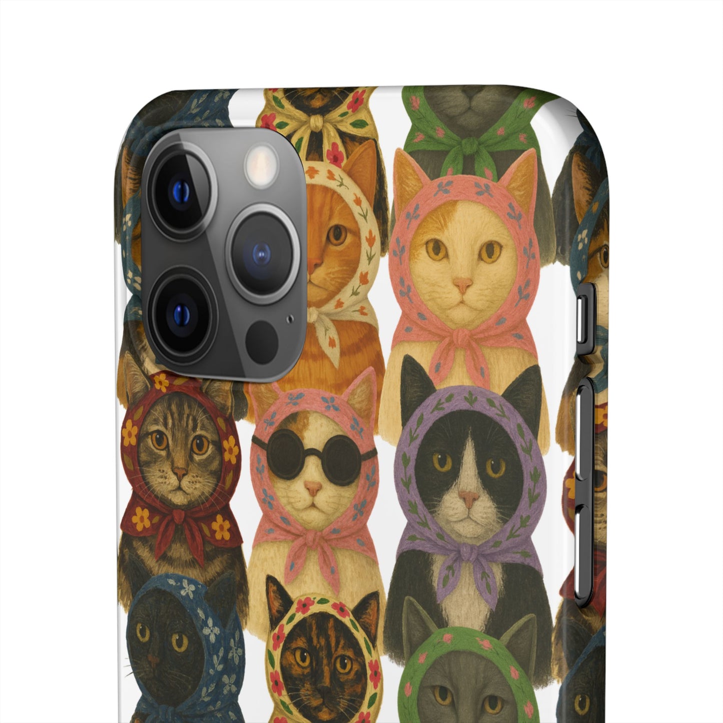 Babushka Cat Snap Phone Cases