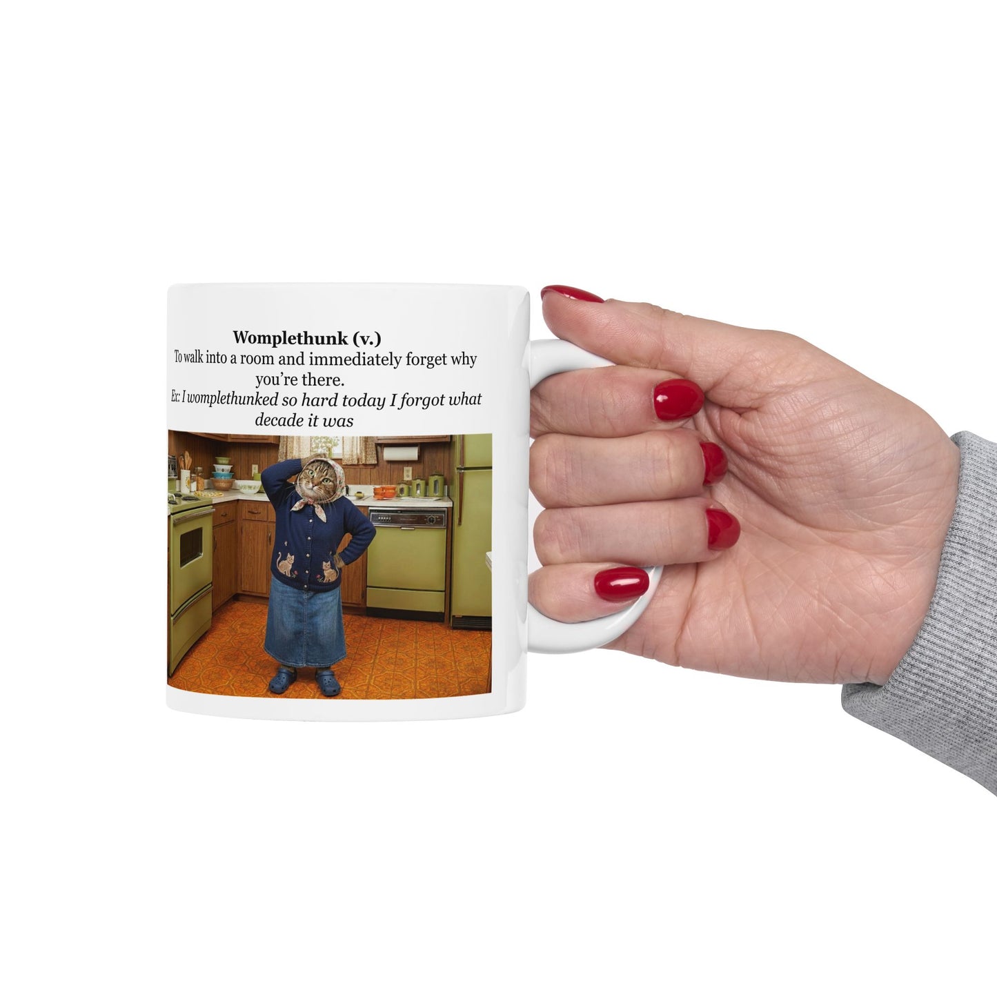 Babushka Cat Word of The Day- Wonklethump Ceramic Mug