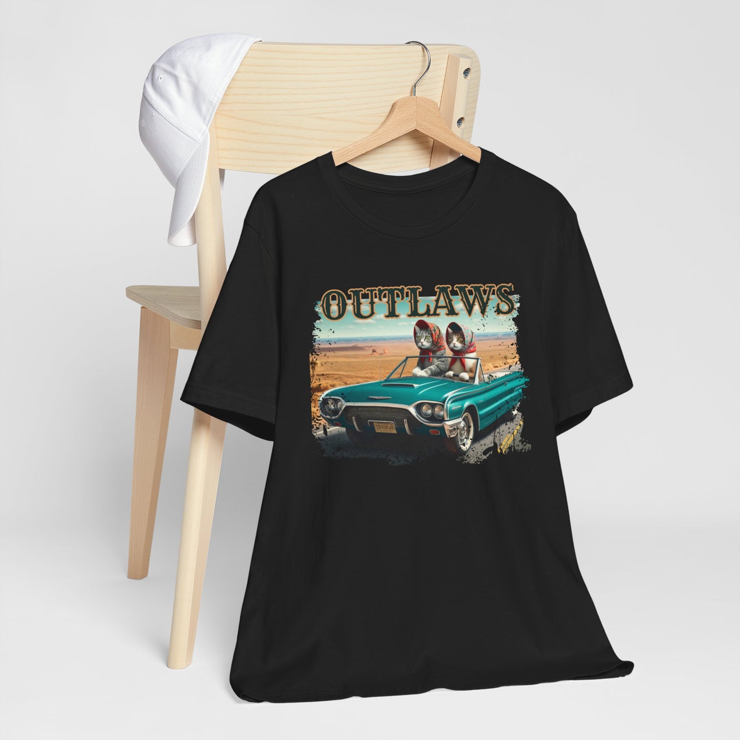 Babushka Cat Outlaws Unisex Jersey Short Sleeve Tee