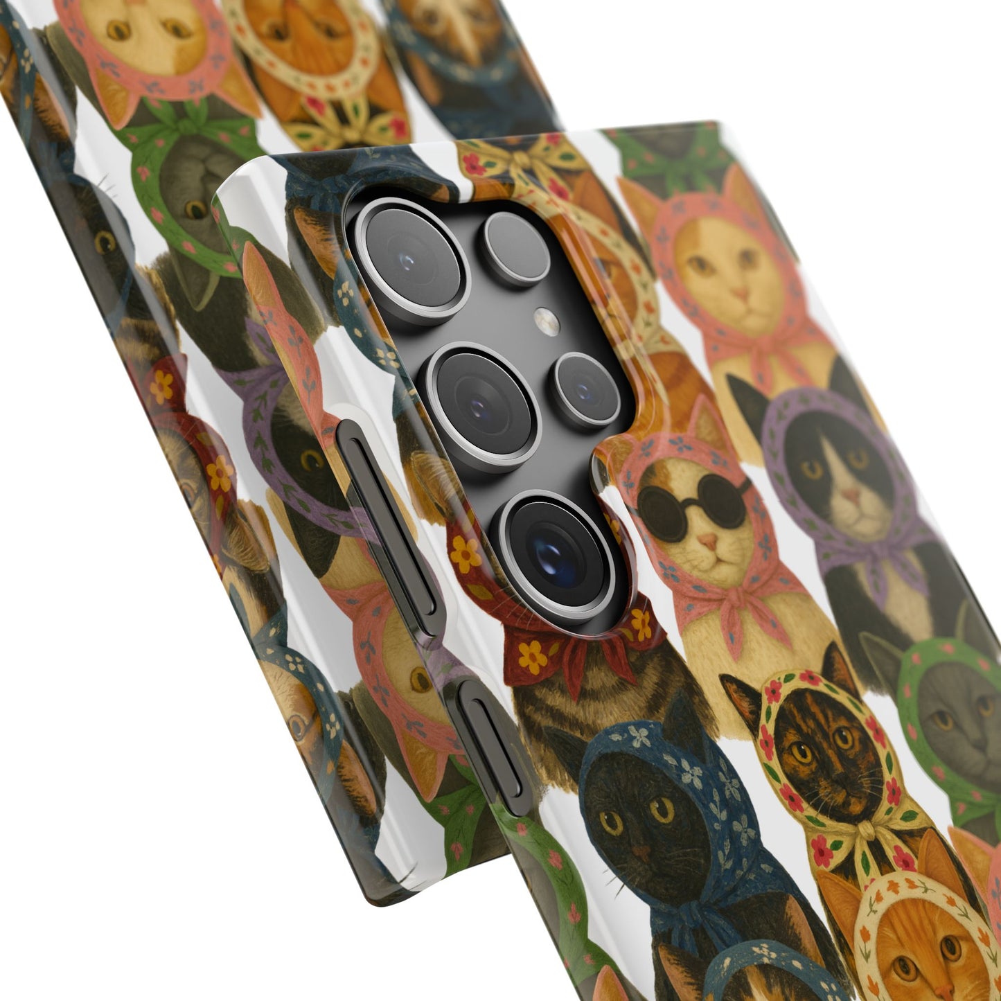 Babushka Cat Snap Phone Cases