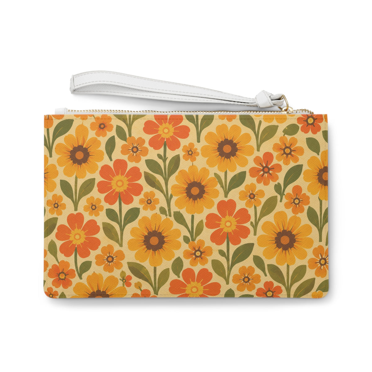 Groovy Floral Whimsical Clutch Bag