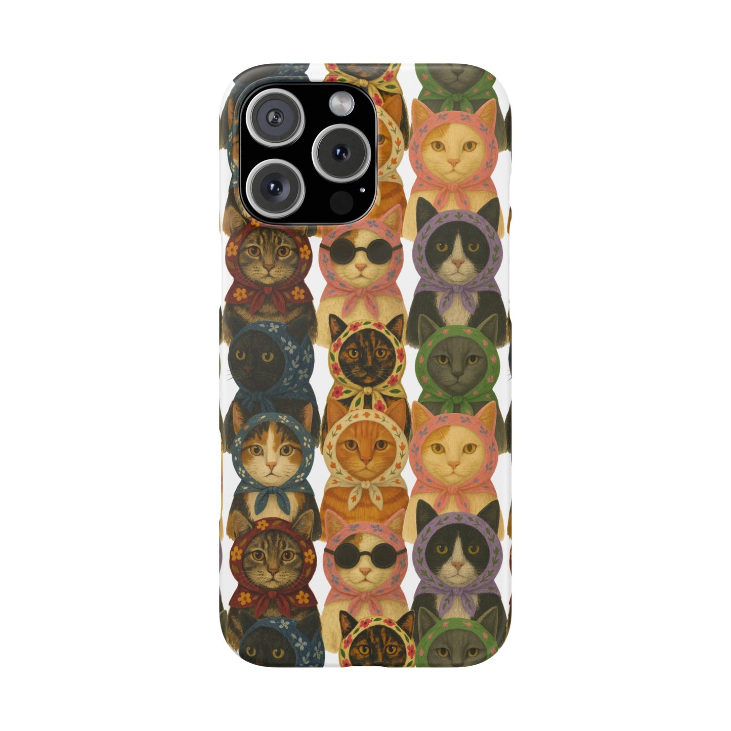 Babushka Cat Snap Phone Cases