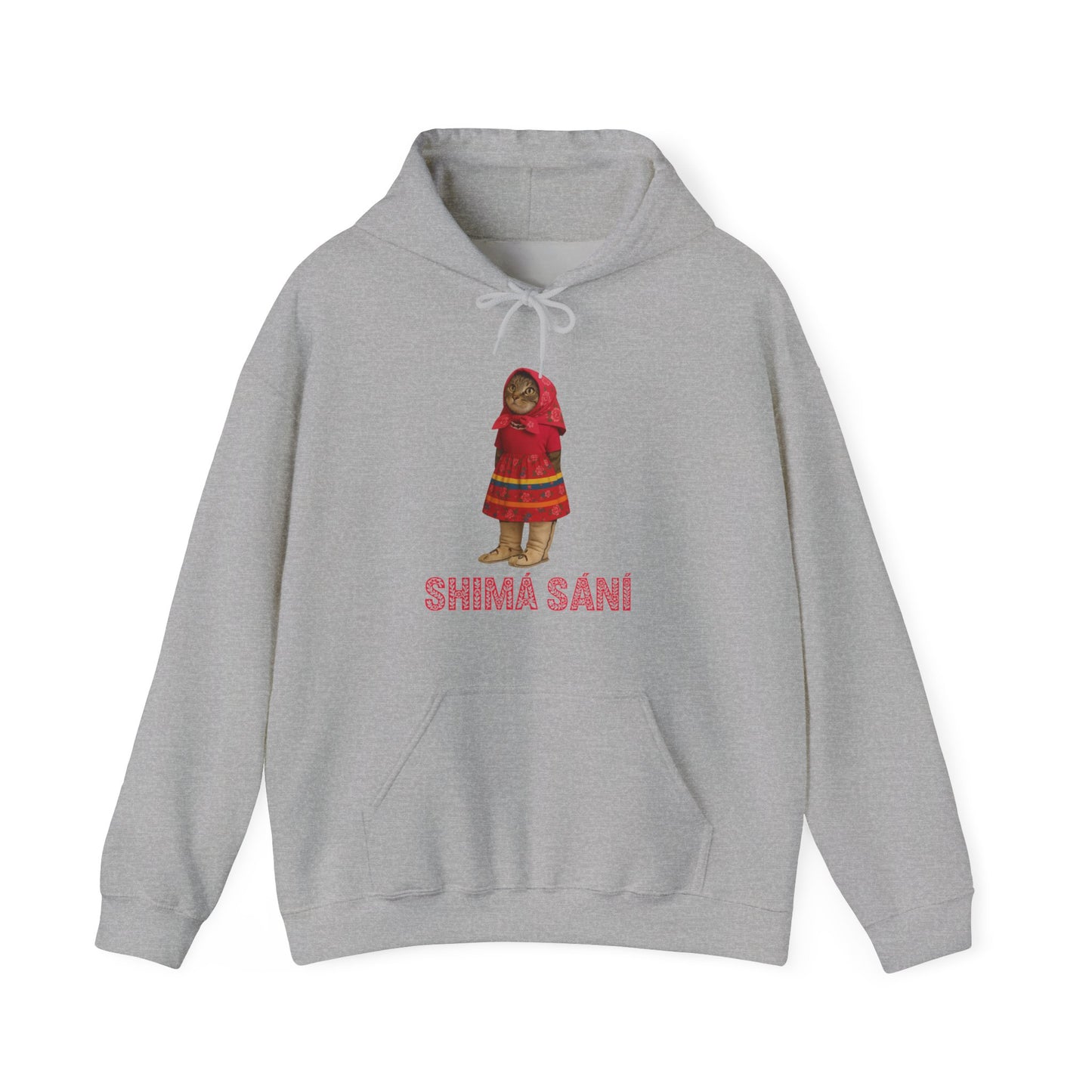 Shima Sani Cat Cultural  Graphic Unisex Hooded Sweatshirt