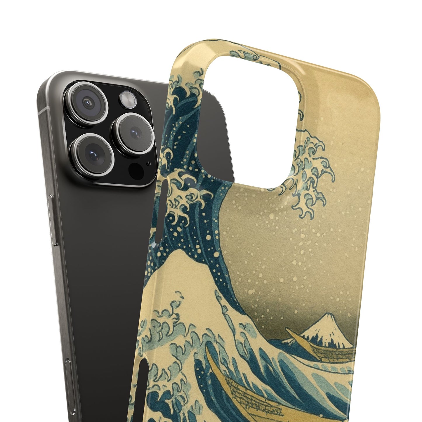 Babushka Cat x  The Great Wave Off Kanagawa Snap Phone Case