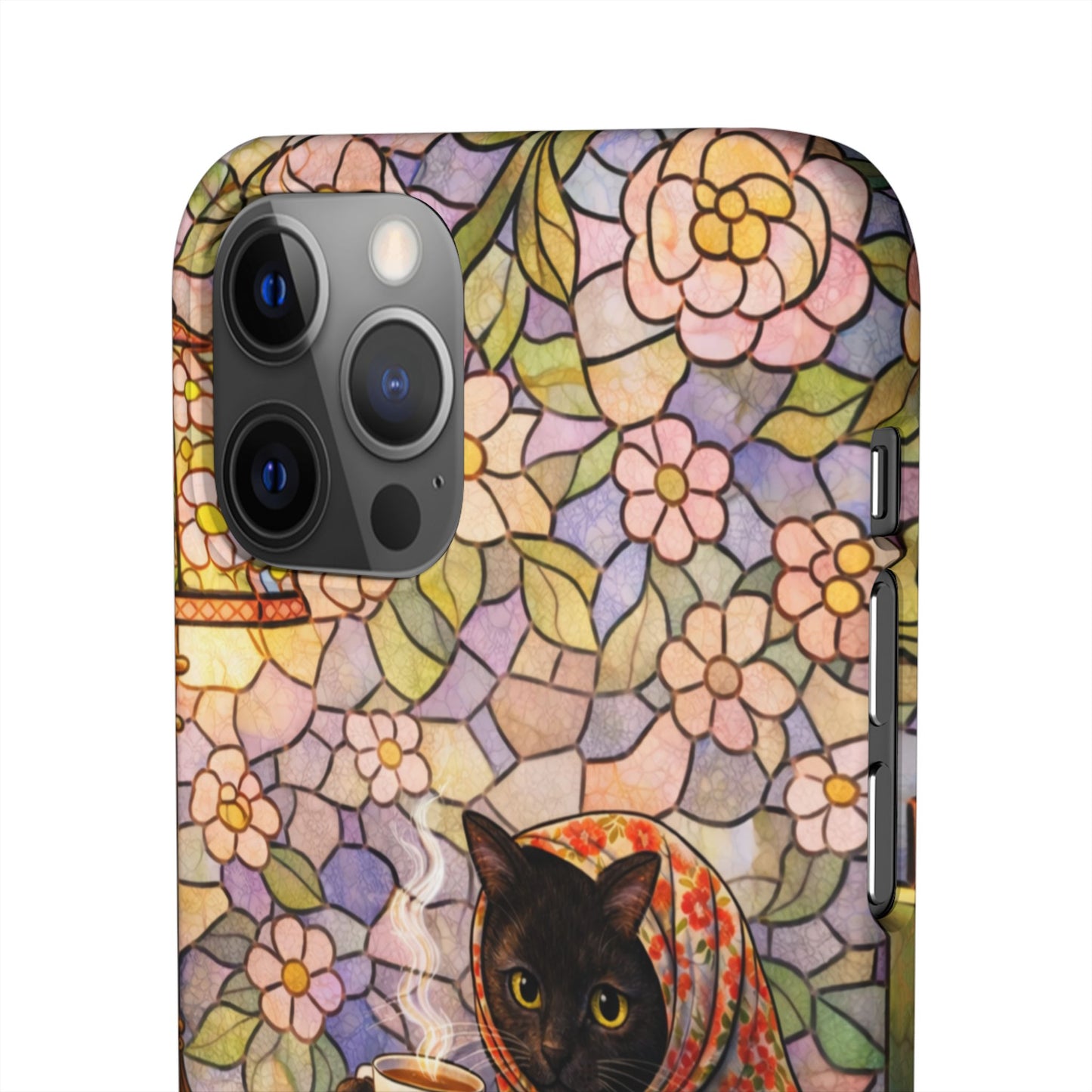 Babushka Cat Reads Artistic Literary Snap Phone Cases