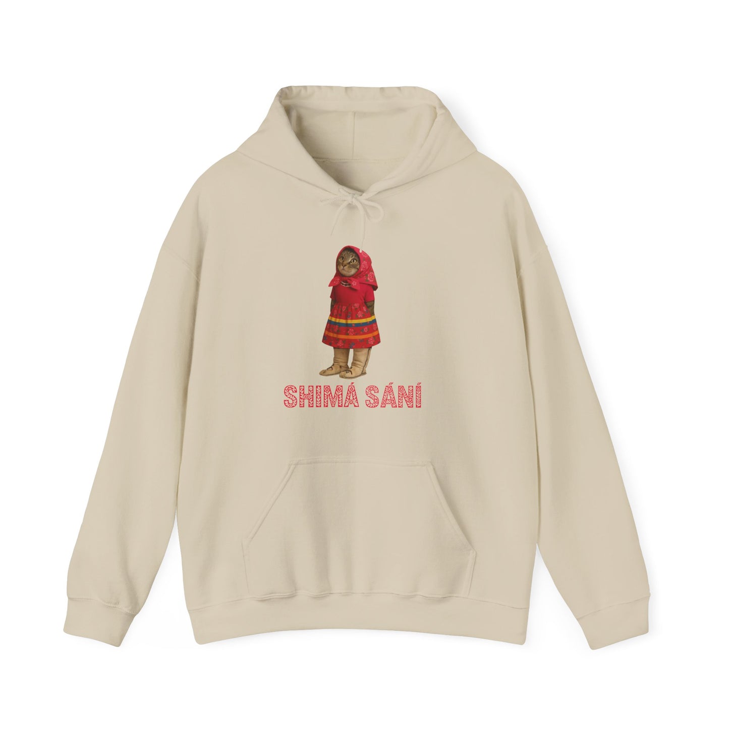 Shima Sani Cat Cultural  Graphic Unisex Hooded Sweatshirt
