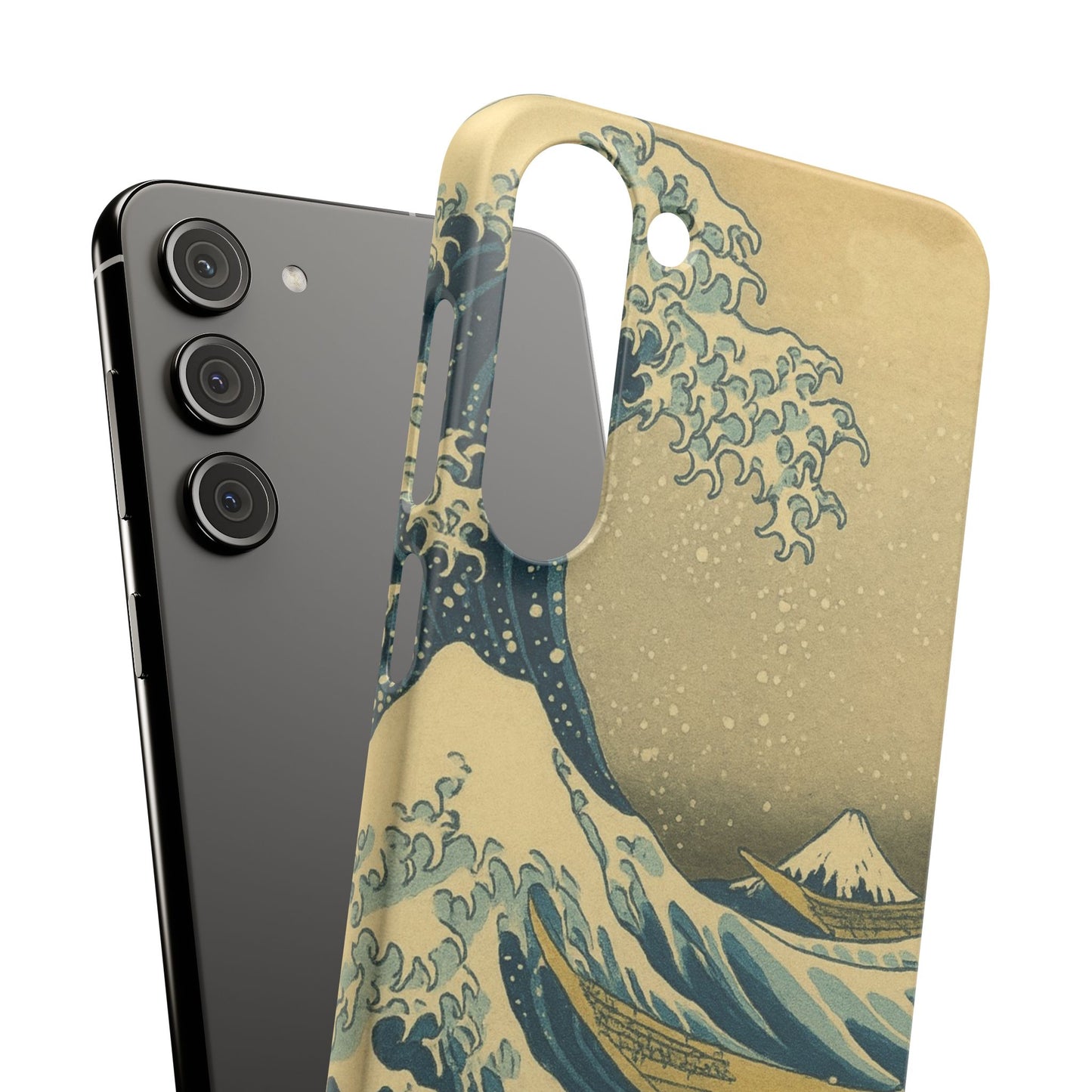 Babushka Cat x  The Great Wave Off Kanagawa Snap Phone Case