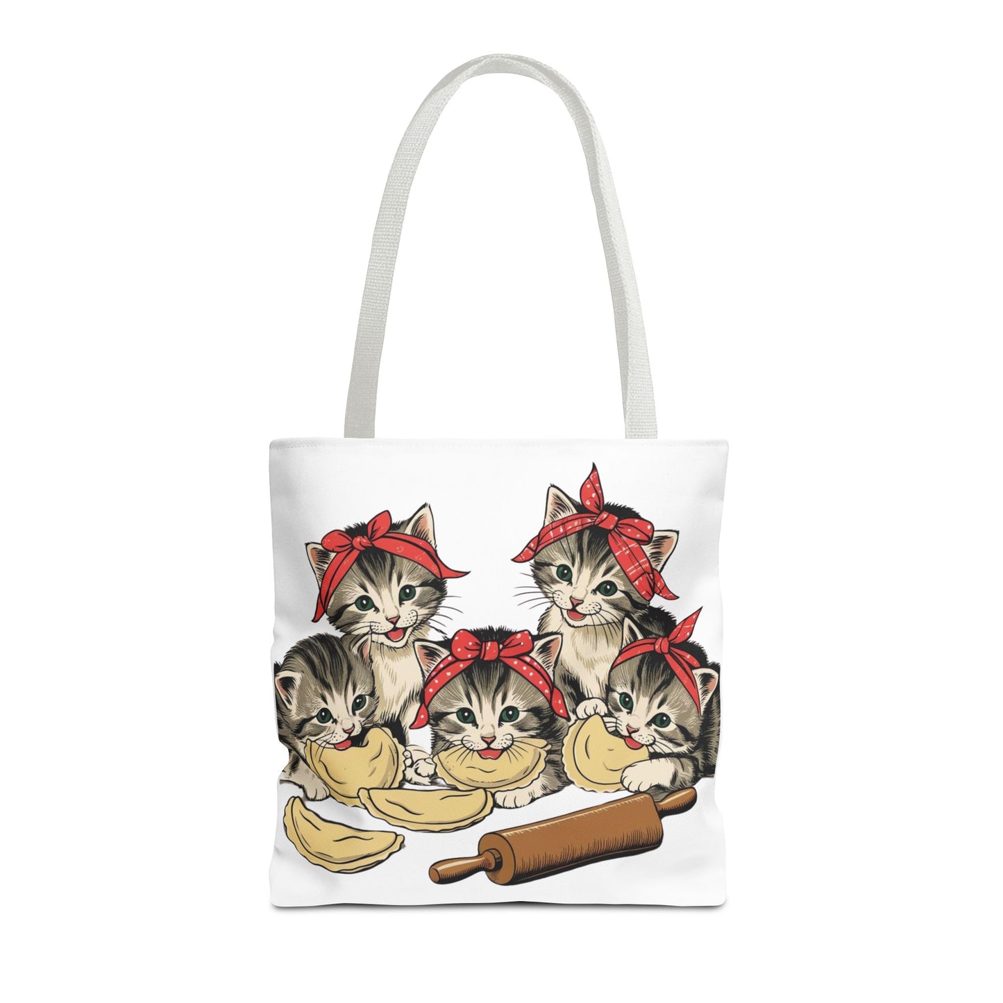 Vintage Pierogi Kittens/Pierogi Cat Tote Bag Design