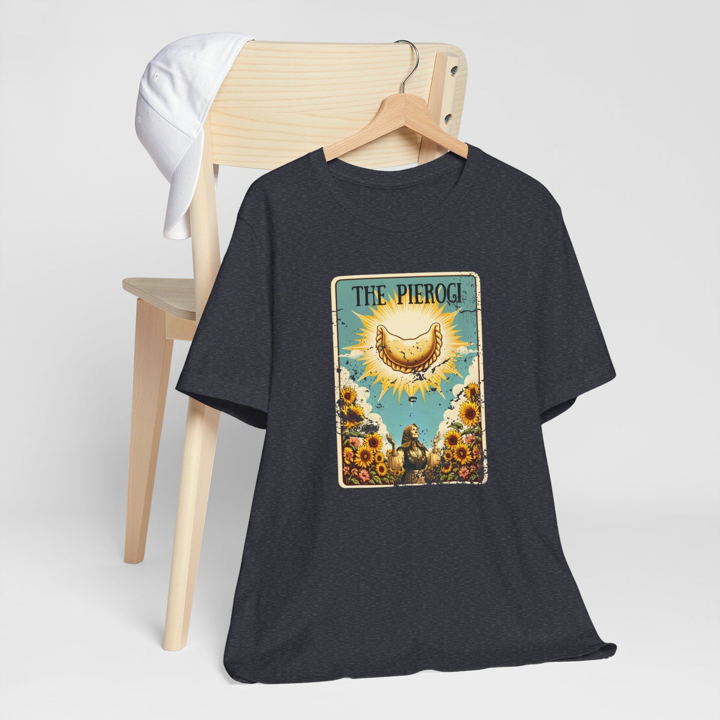 Polish Shirt, Pierogi Shirt, Pierogi Tarot Card Design Unisex Jersey Short Sleeve Tee for Polish Pride