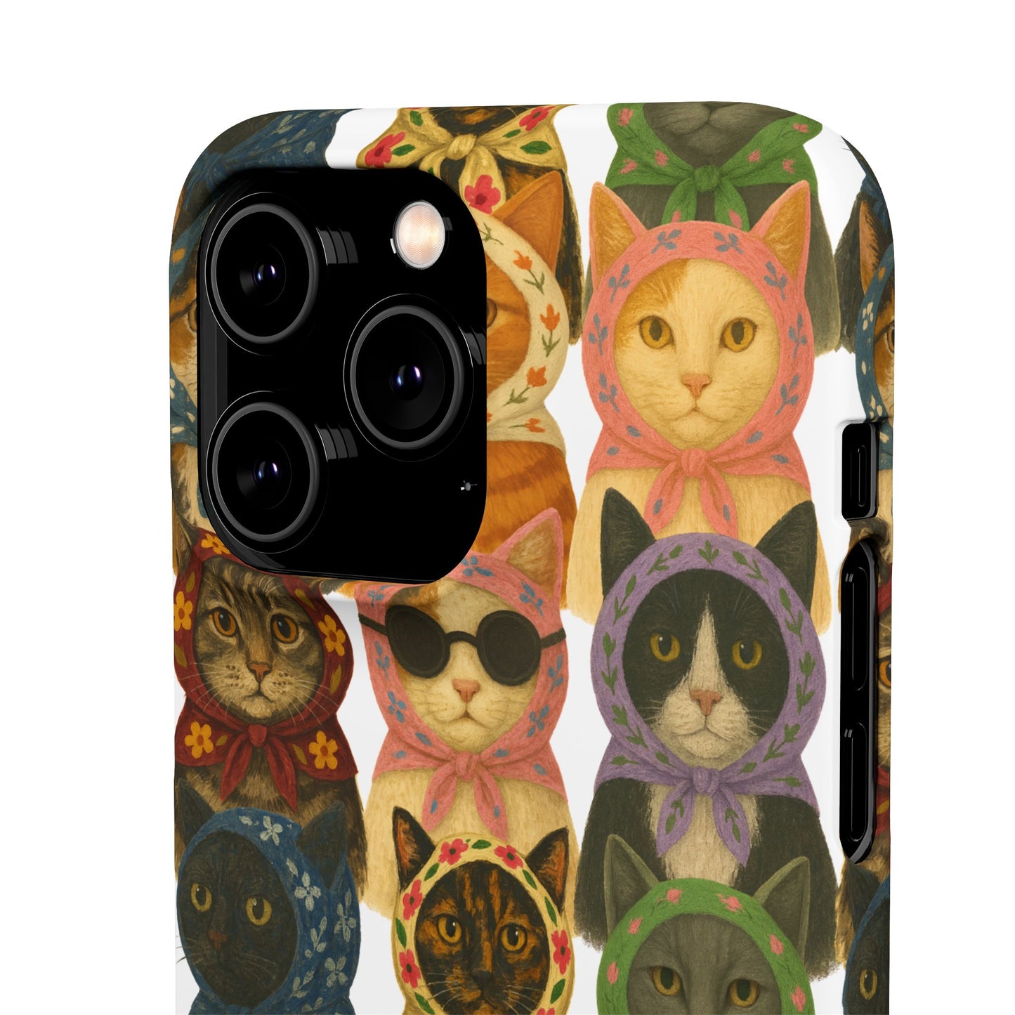 Babushka Cat Snap Phone Cases