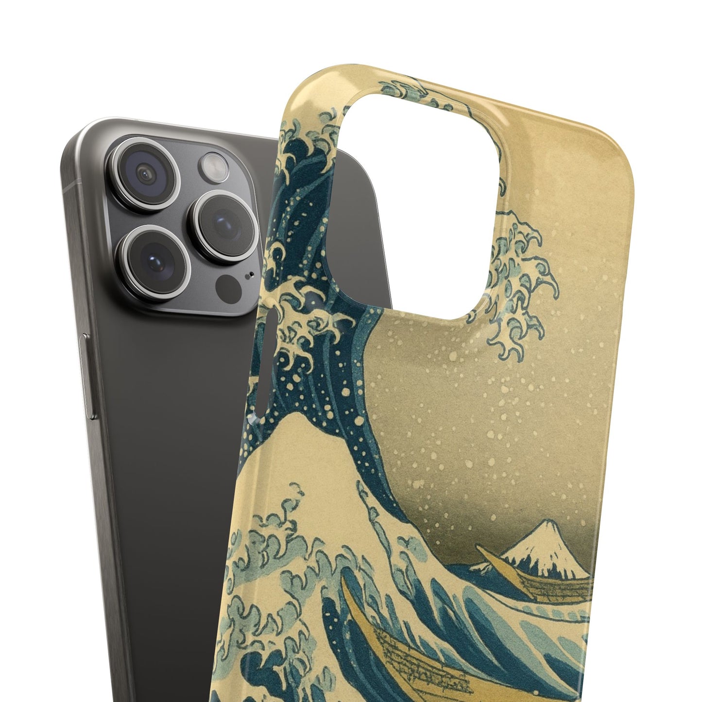 Babushka Cat x  The Great Wave Off Kanagawa Snap Phone Case