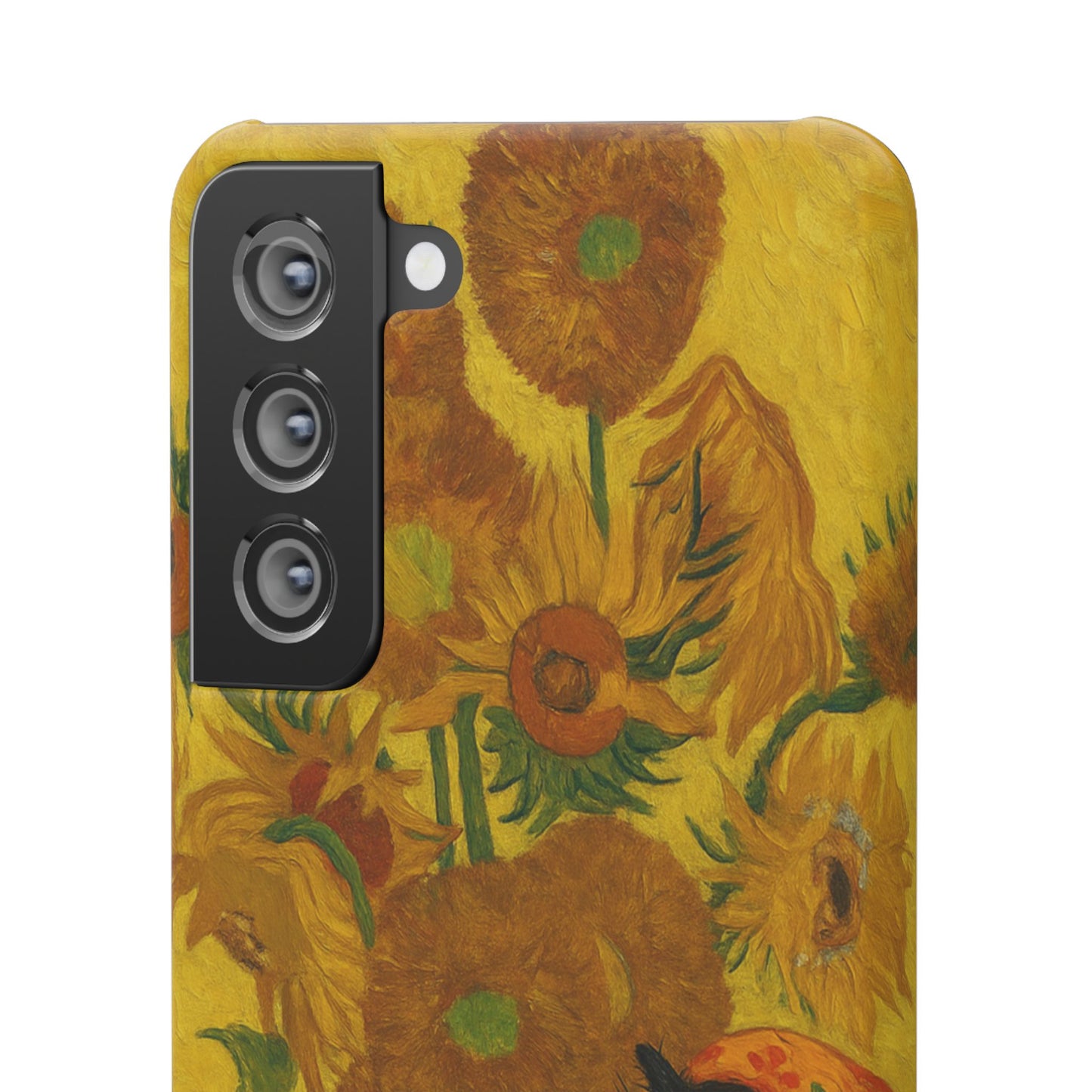 Babushka Cat Van Gogh Sunflowers Snap Phone Case