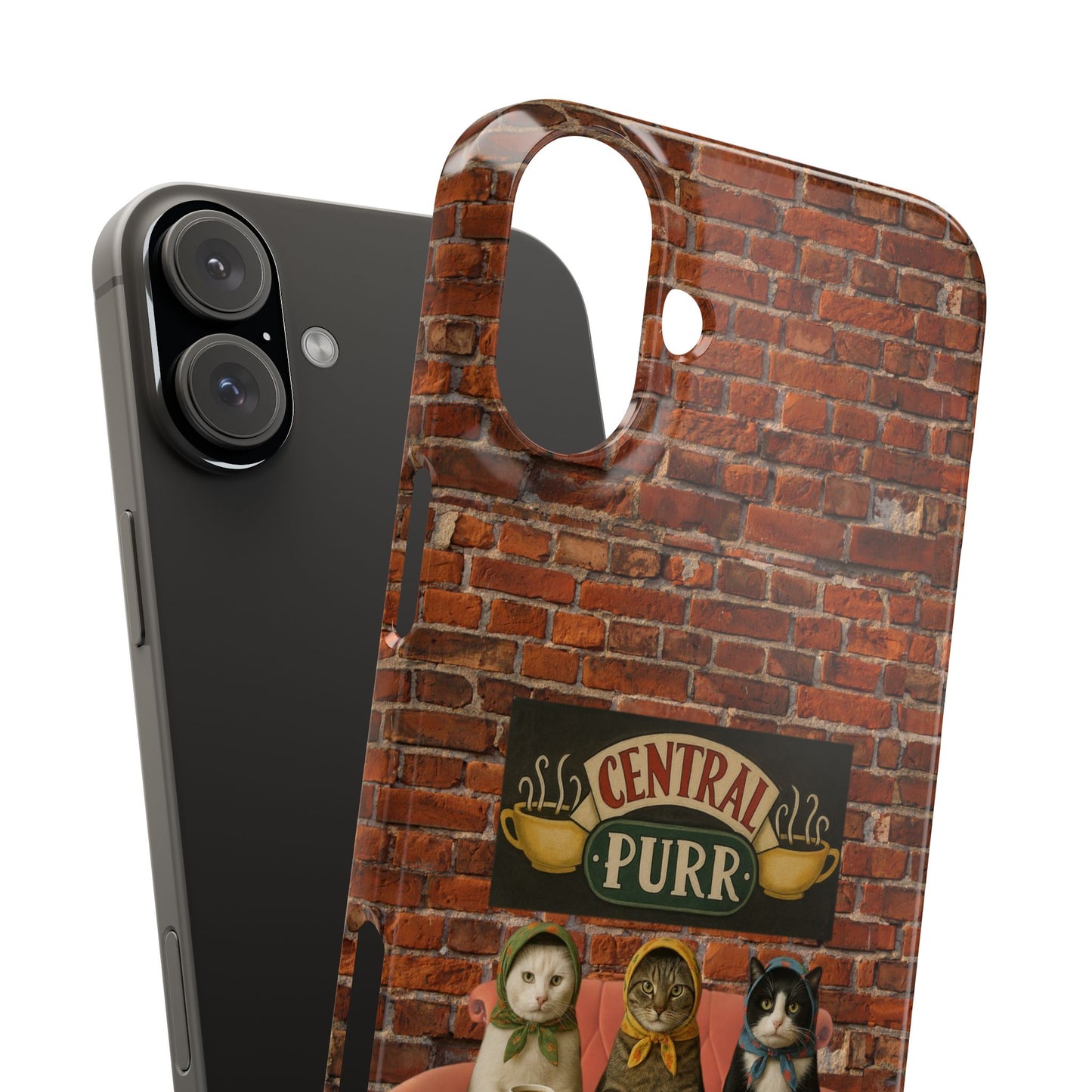 Babushka Cat Coffee Shop Snap Phone Case