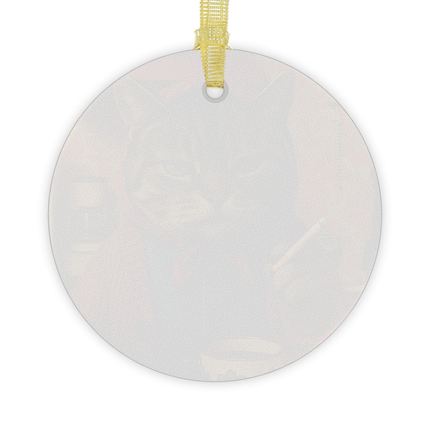 Babushka Cat Smoking Cat Glass Ornament