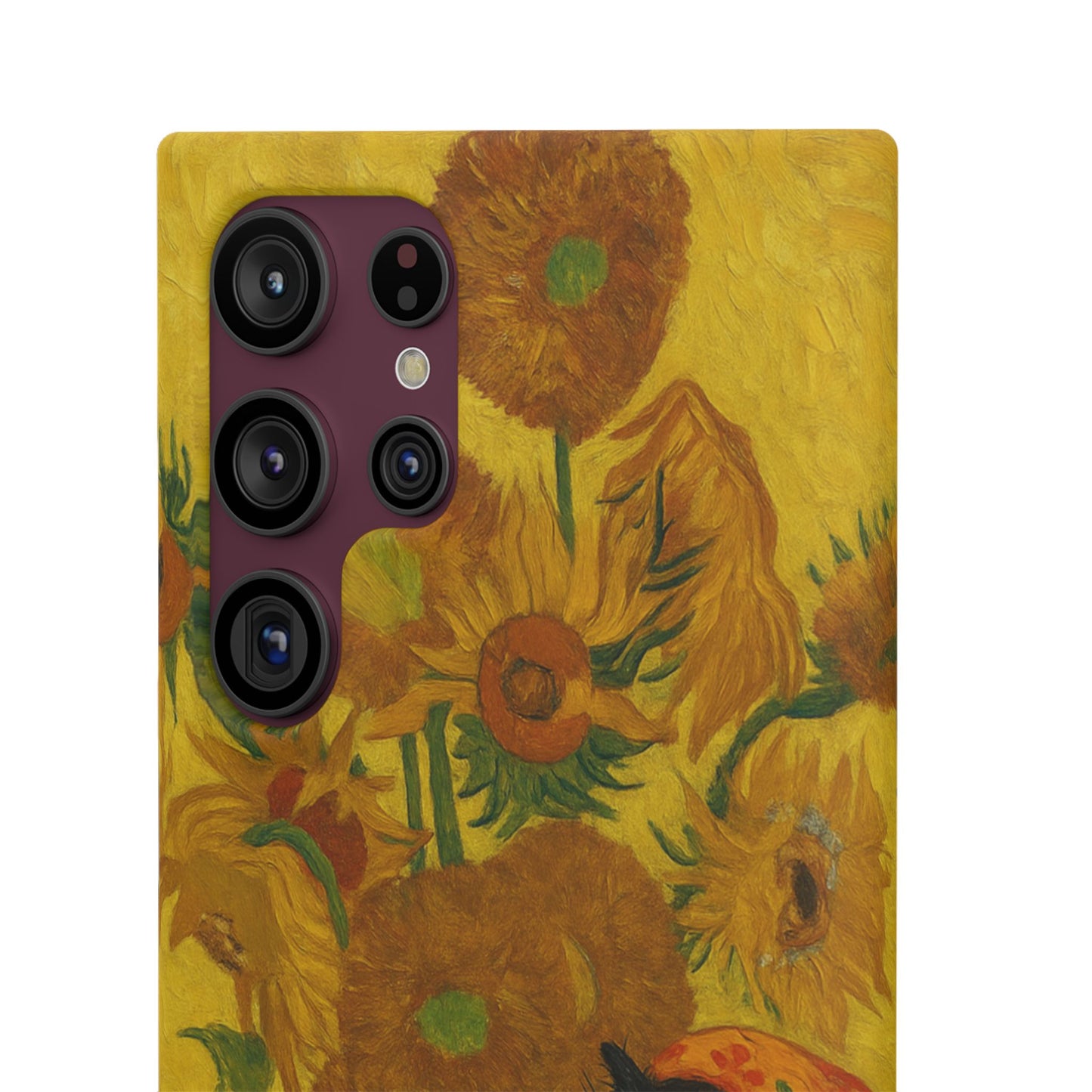 Babushka Cat Van Gogh Sunflowers Snap Phone Case