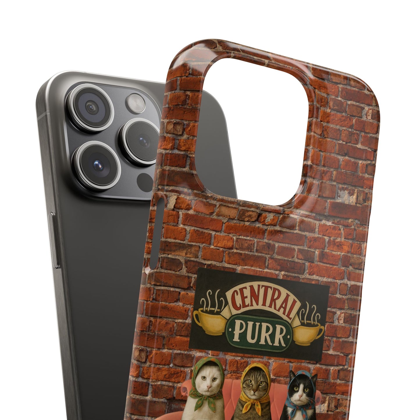 Babushka Cat Coffee Shop Snap Phone Case