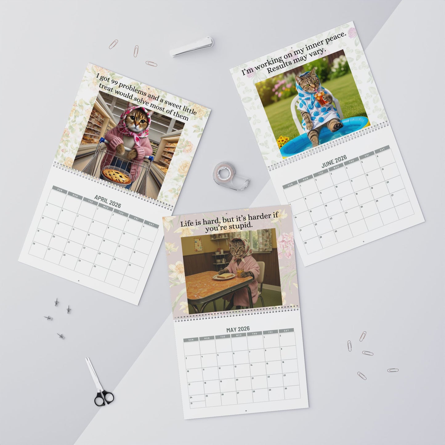 Best of Babushka Cat Memes- 2026 Babushka Cat Wall Calendar