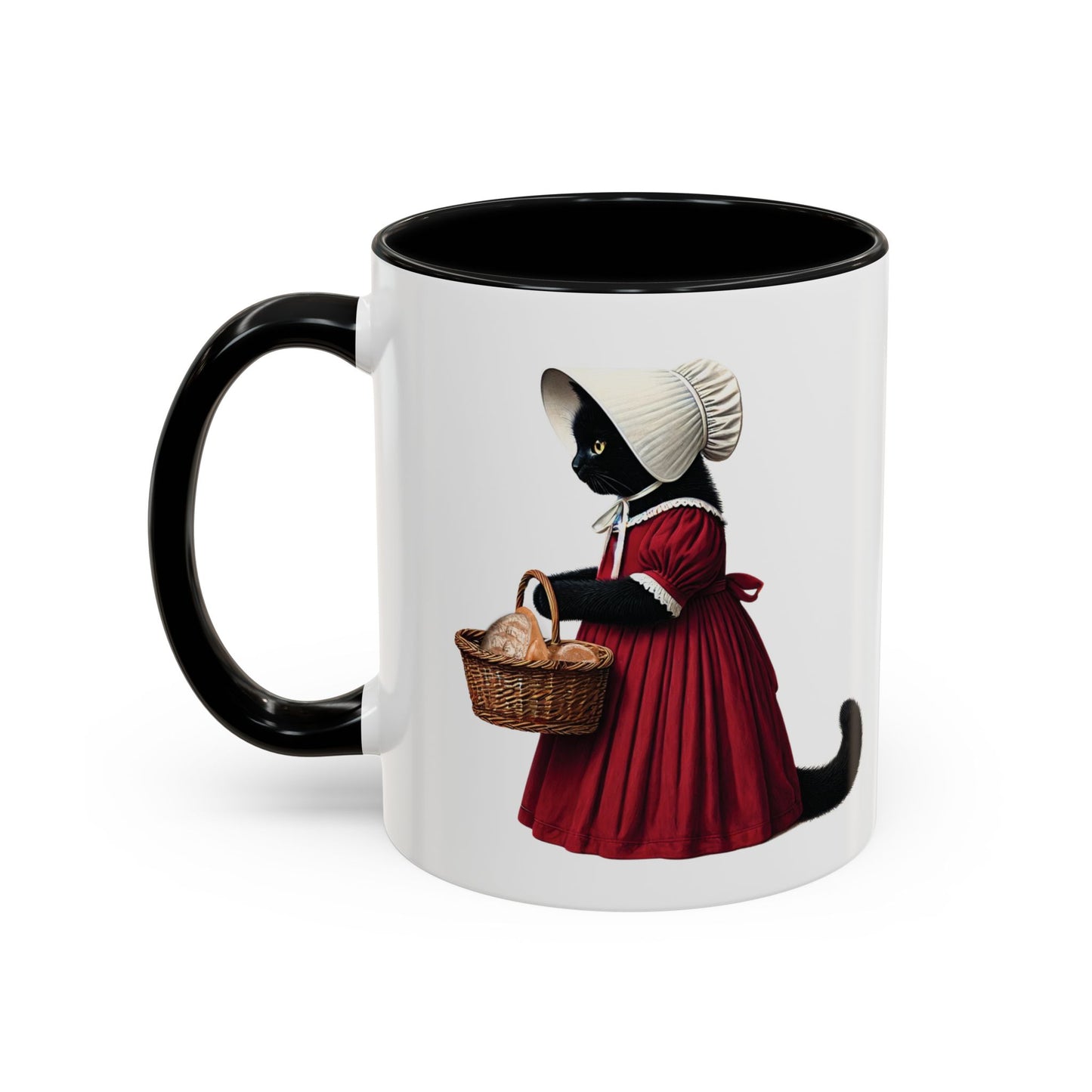 Handmaid's Cat Parody Kitschy Cat Accent Coffee Mug (11 oz)