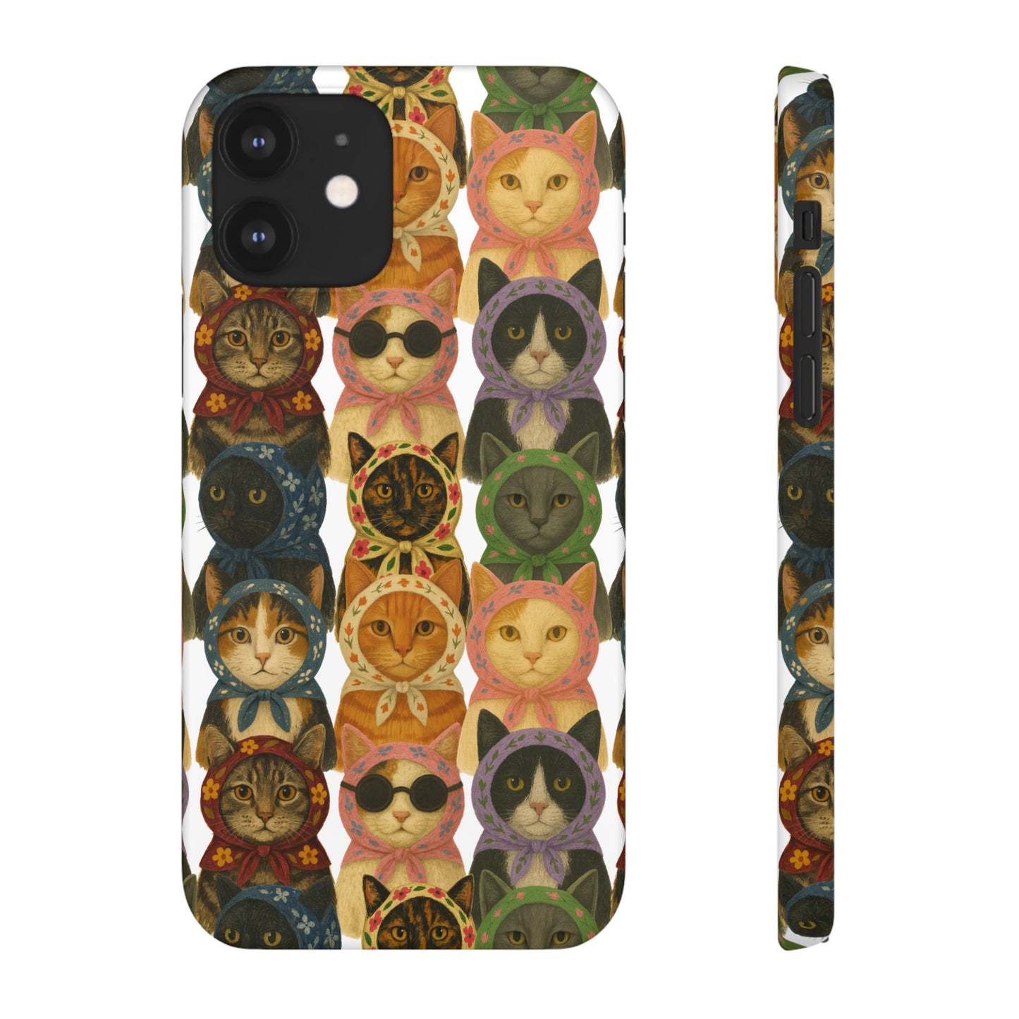 Babushka Cat Snap Phone Cases