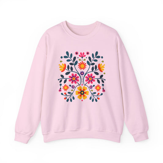 Wycinanki Florals Unisex Sweatshirt - Polish Pride Folk Art