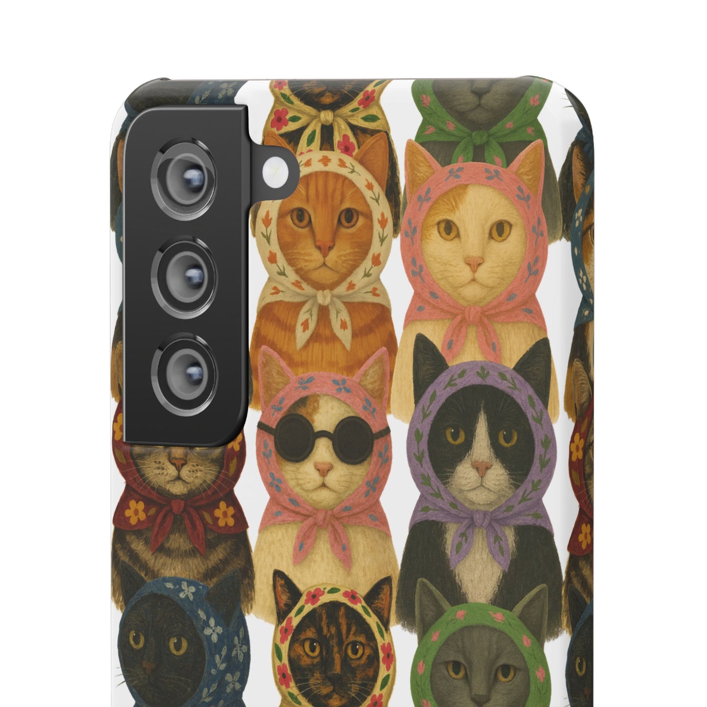 Babushka Cat Snap Phone Cases
