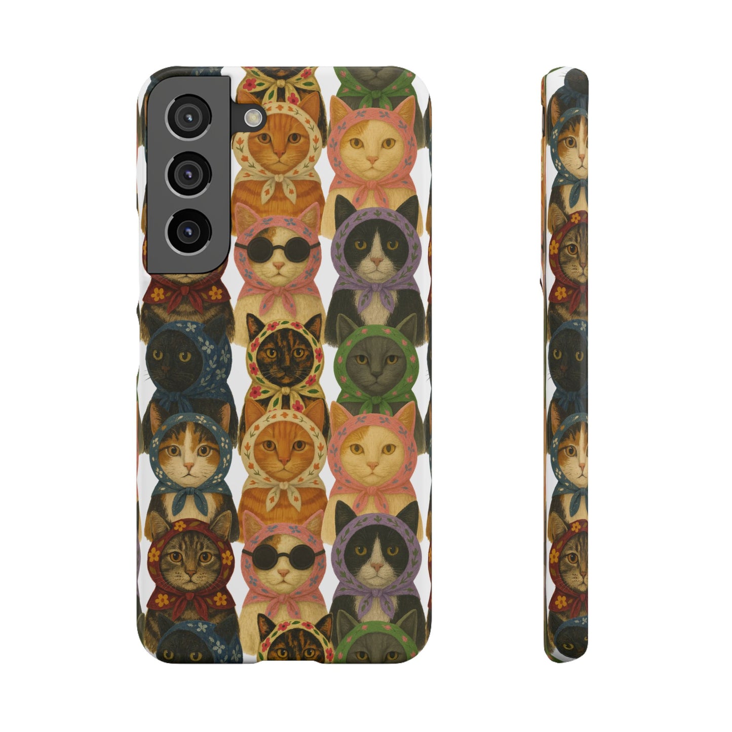 Babushka Cat Snap Phone Cases