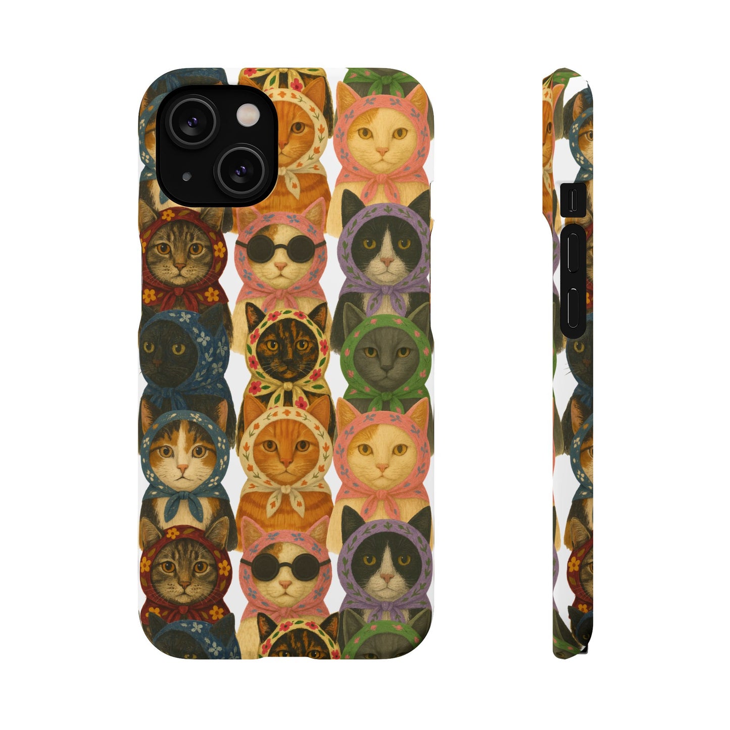 Babushka Cat Snap Phone Cases