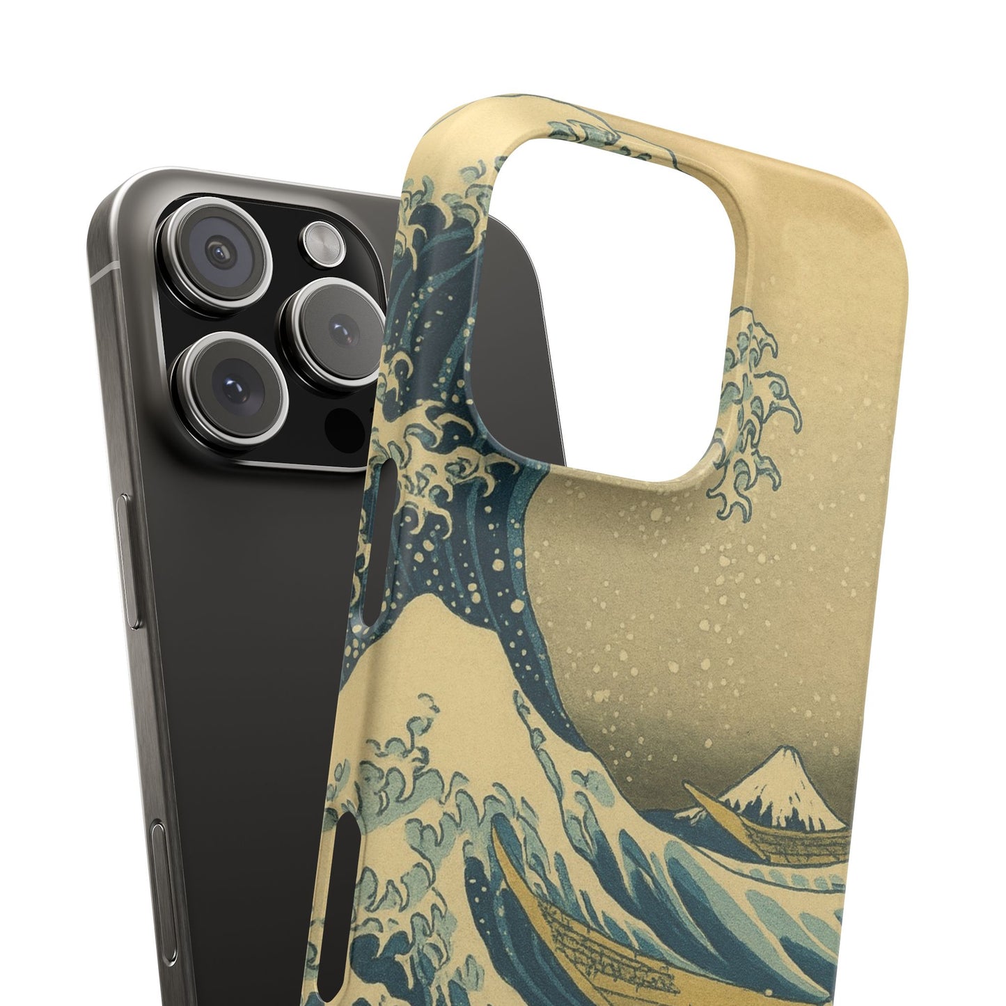 Babushka Cat x  The Great Wave Off Kanagawa Snap Phone Case