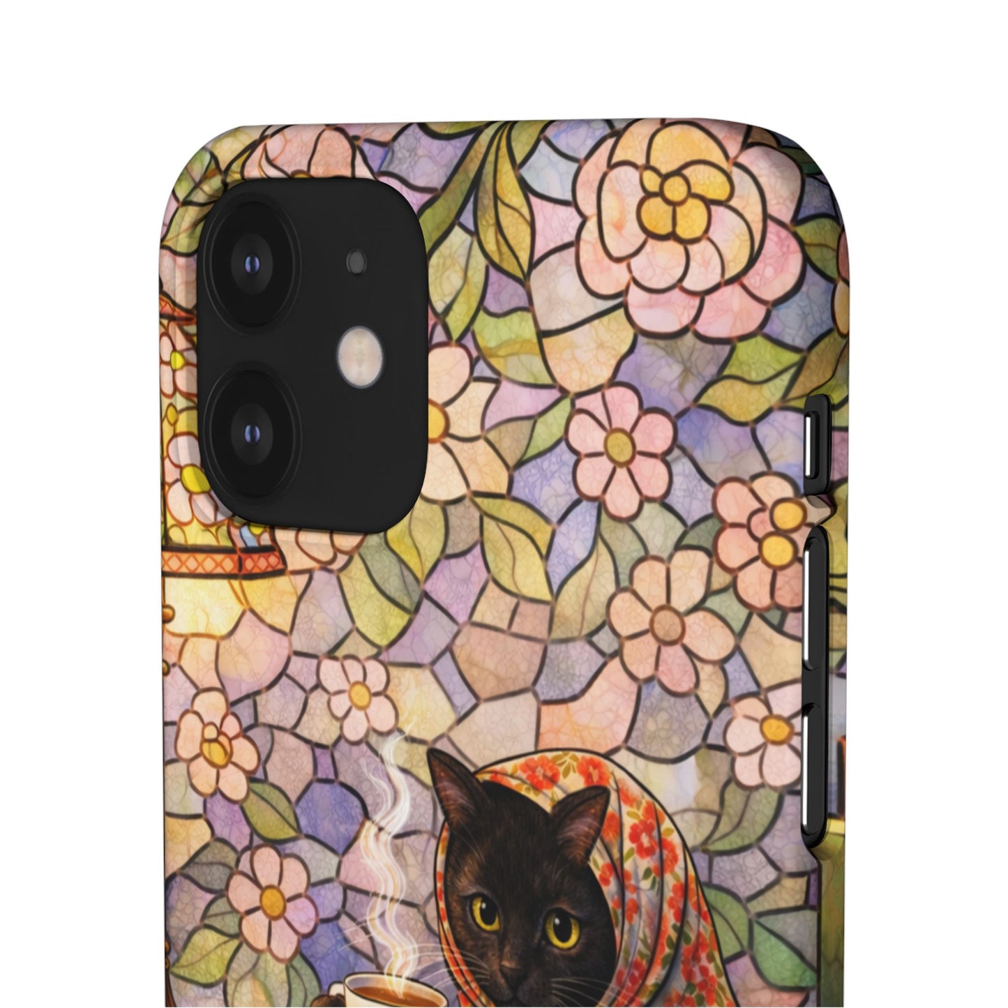 Babushka Cat Reads Artistic Literary Snap Phone Cases