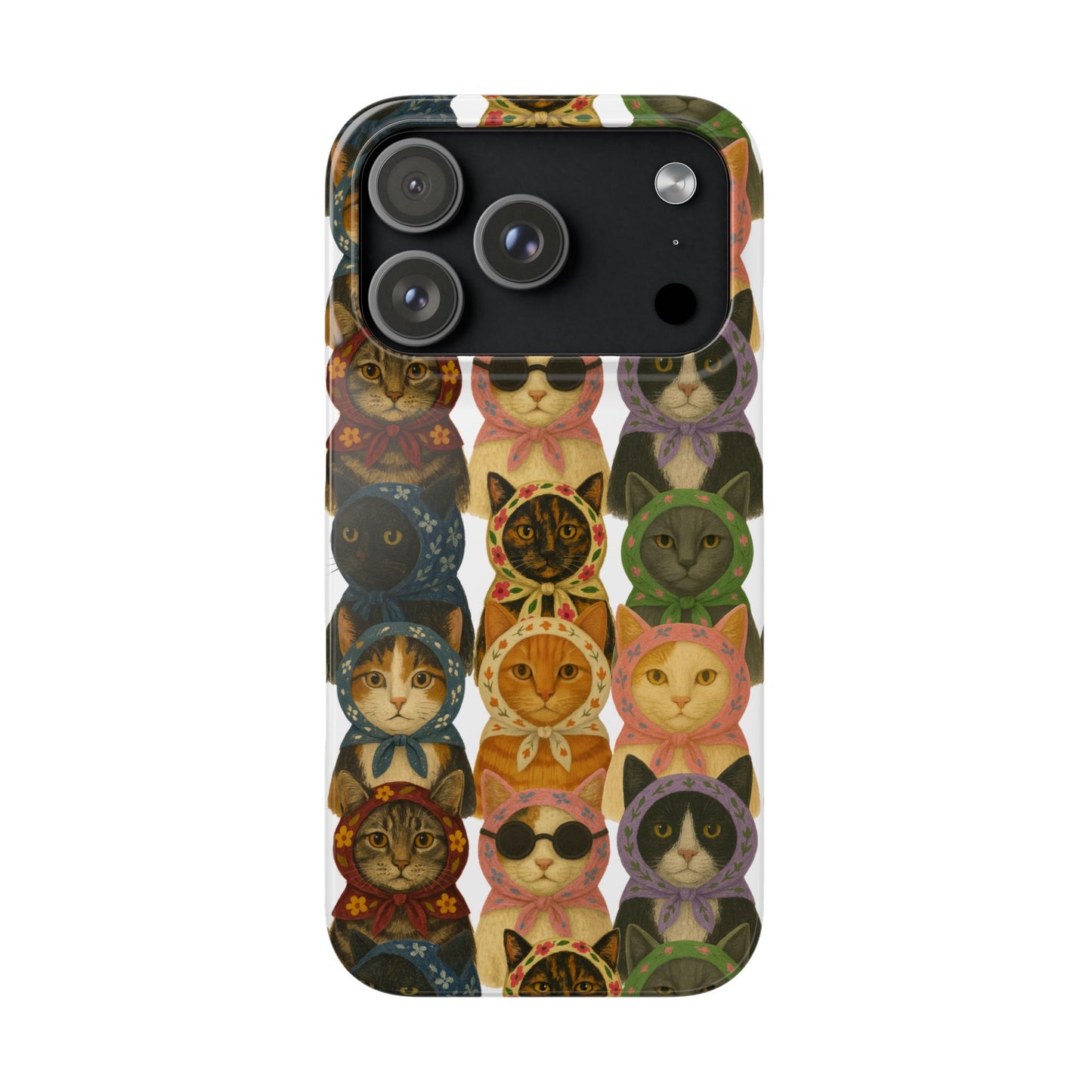 Babushka Cat Snap Phone Cases